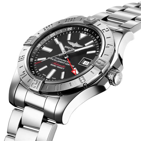 breitling avenger 2 gmt black steel|breitling super avenger 2 price.